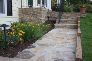 landscaping rock pathway design and installation project