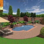pool 3d landscape design