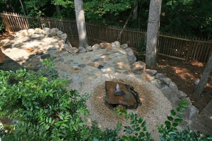 Atlanta stone and gravel patio design and installation