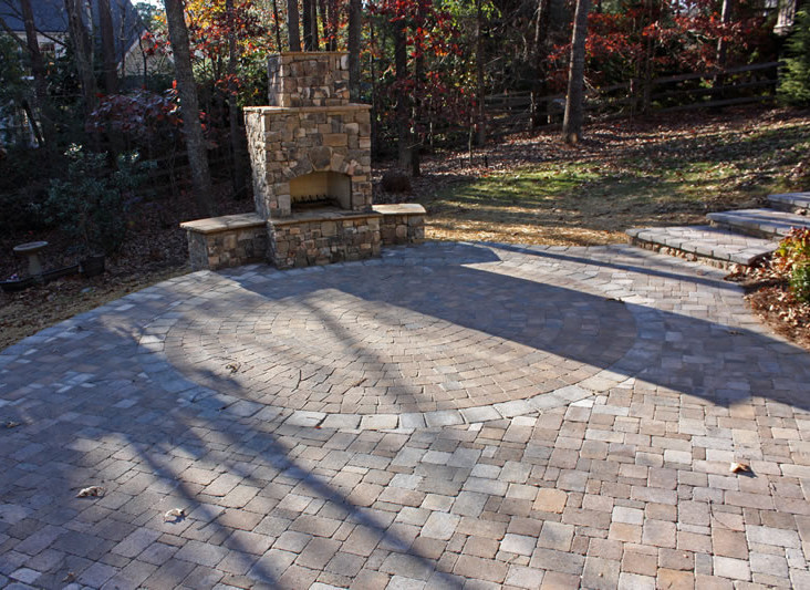 paver patio design and installation project