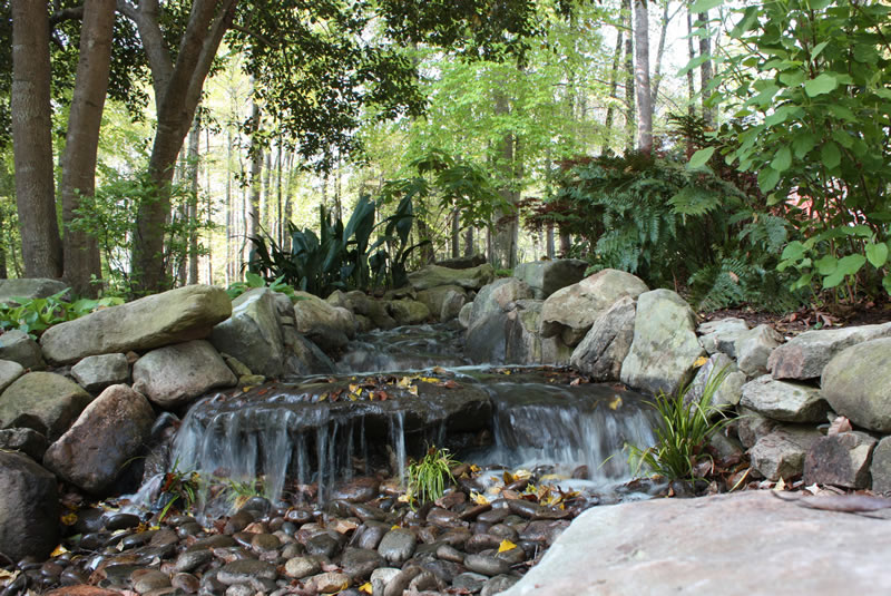 pondless water feature design and installation project