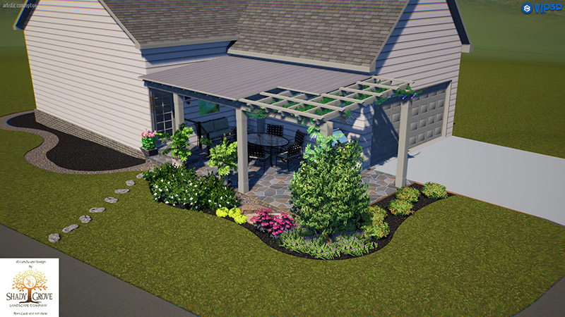 Shady Grove Landscaping Company's 3-D Landscape Design