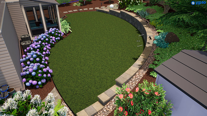 Shady Grove Landscaping Company's 3-D Landscape Design