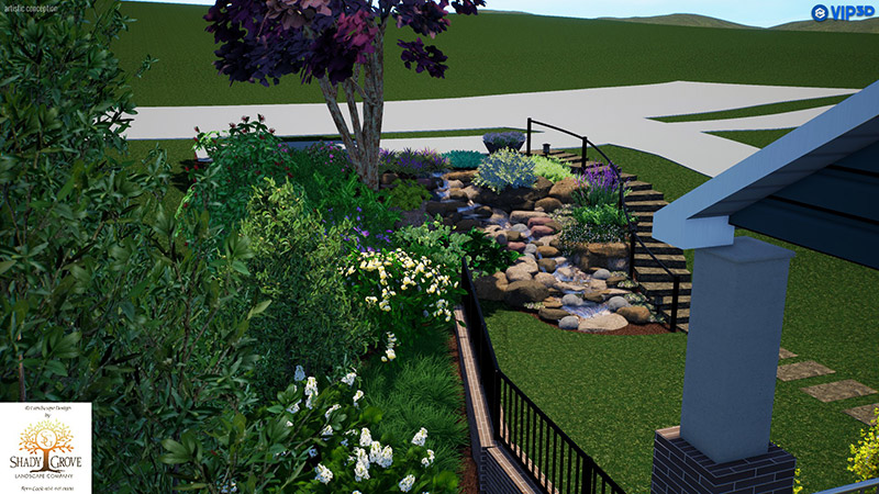 Shady Grove Landscaping Company's 3-D Landscape Design